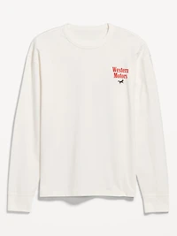 Heavyweight Crew-Neck Graphic Cropped T-Shirt