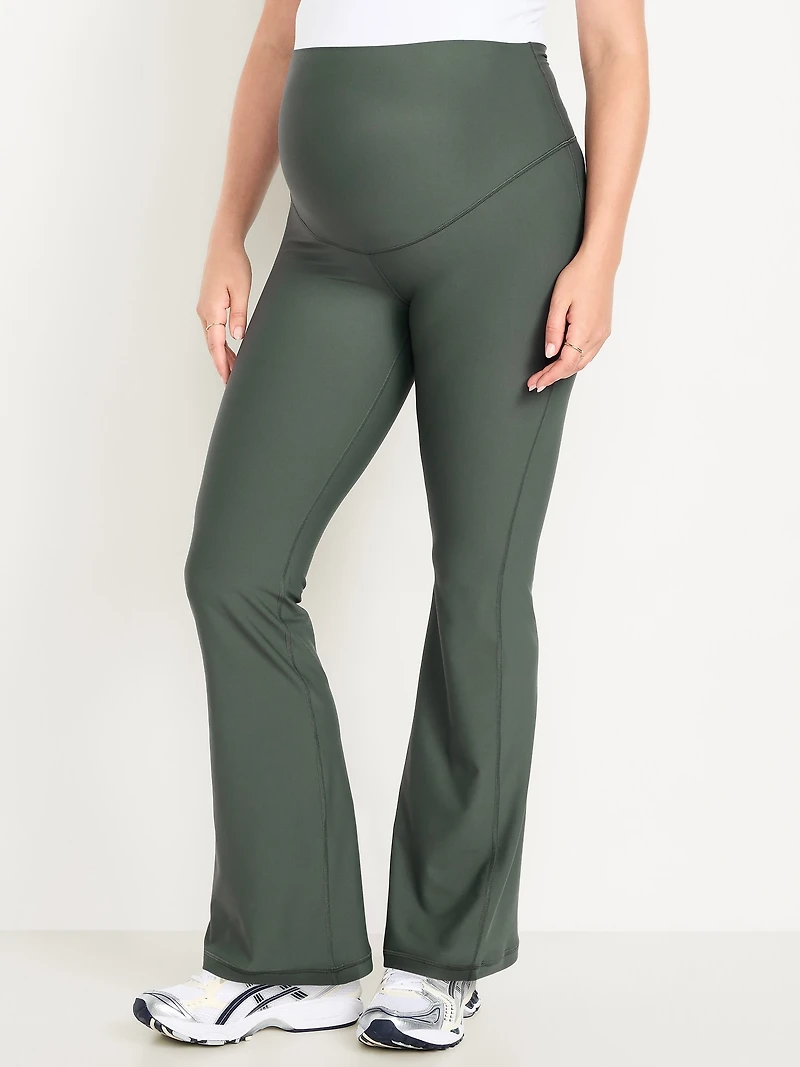 Maternity Full-Panel PowerSoft Flare Leggings