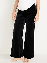 Maternity Velour Rollover Waist Pajama Pants
