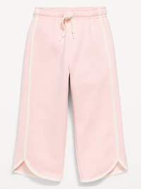 Dolphin-Hem Cropped Sweatpants for Toddler Girls