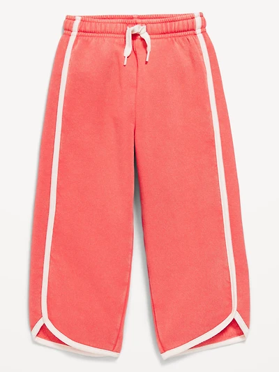 Dolphin-Hem Cropped Sweatpants for Toddler Girls