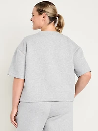 Bounce Fleece Relaxed Short-Sleeve Top
