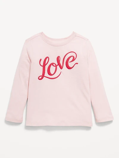 Long-Sleeve Graphic T-Shirt for Toddler Girls