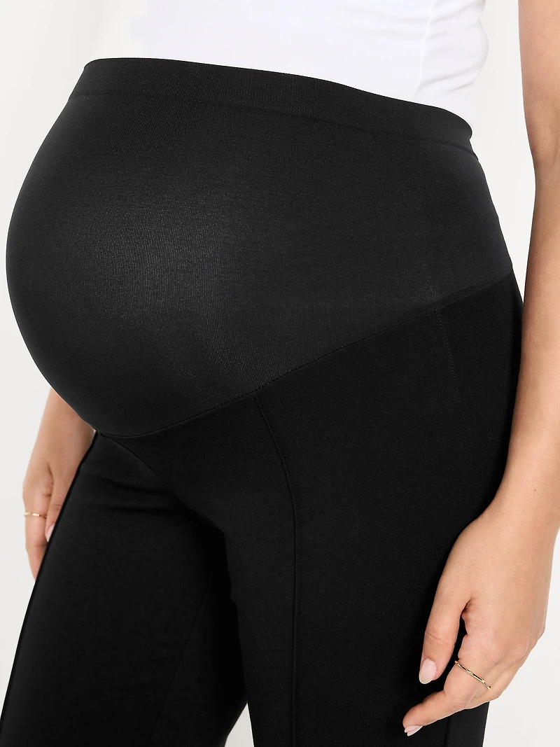 Maternity Full-Panel Stevie Straight Pants