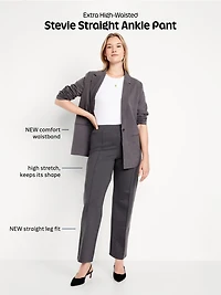 Extra High-Waisted Stevie Straight Pants