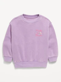 Embroidered Crew-Neck Sweatshirt for Toddler Girls