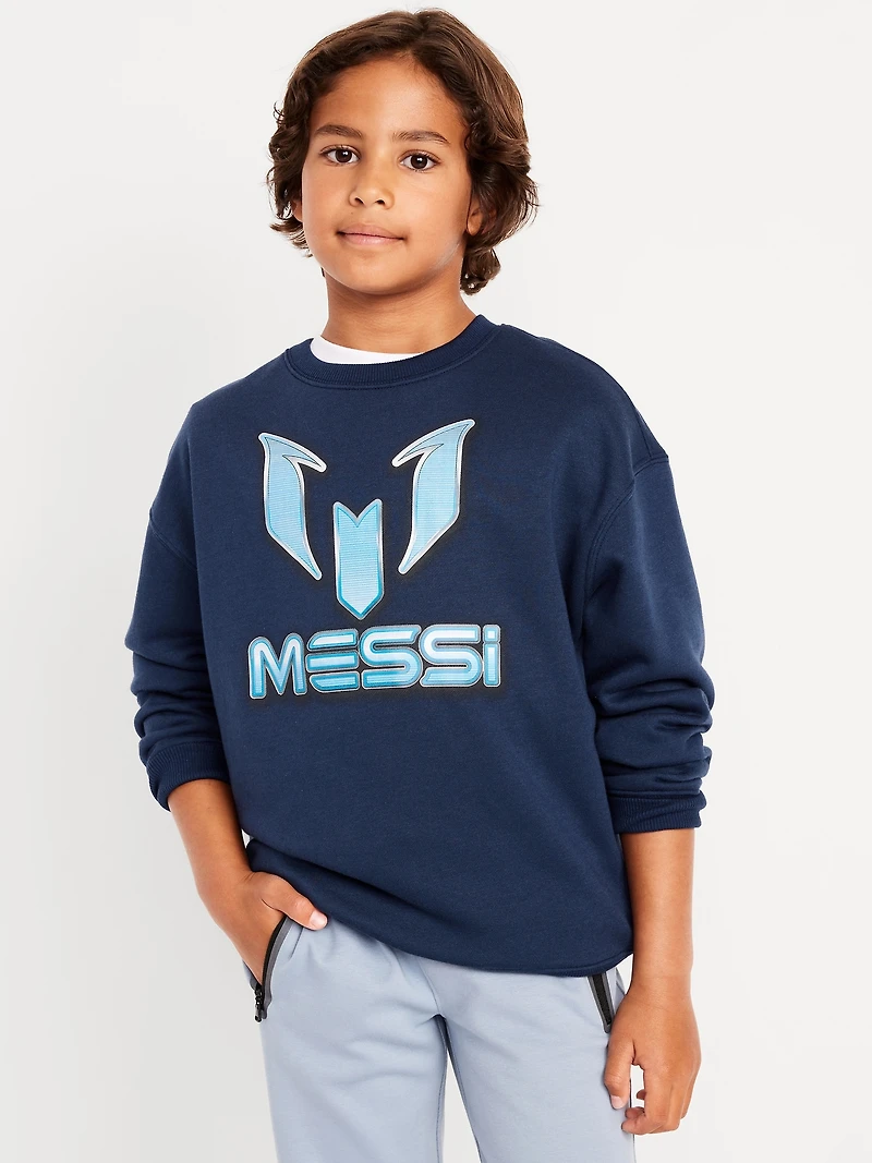 Messi™ Oversized Crew-Neck Graphic Sweatshirt for Boys