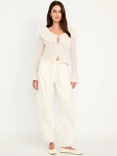 Pull-On Barrel Cargo Pants
