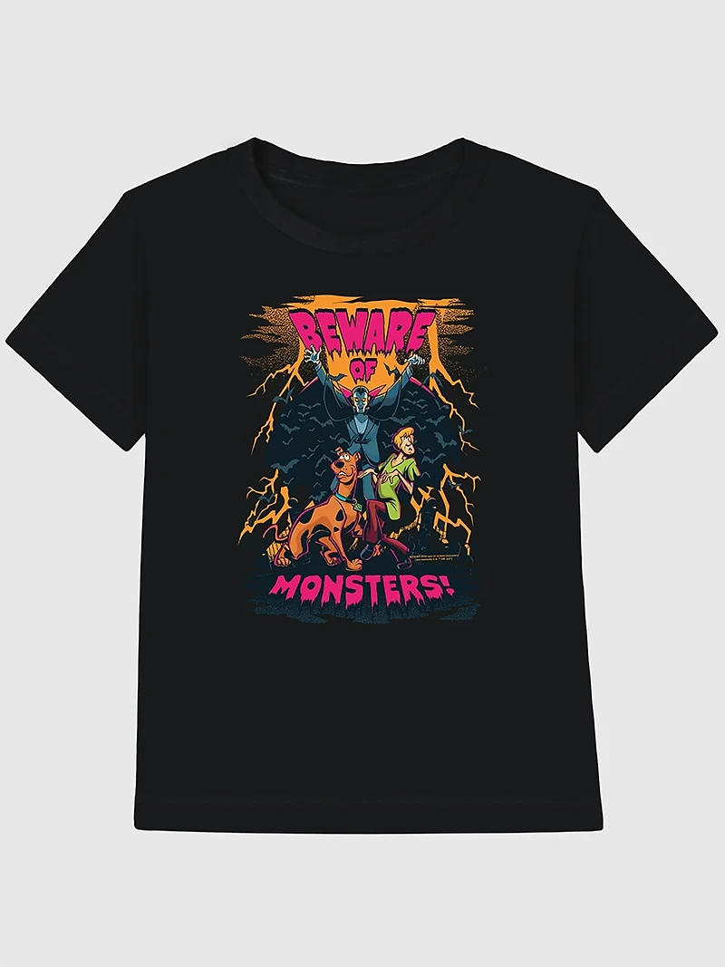 Scooby Doo Shaggy Beware Of Monsters Graphic T-Shirt for Kids