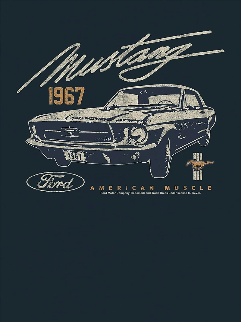 Ford American Muscle Dark Graphic T-Shirt for Kids