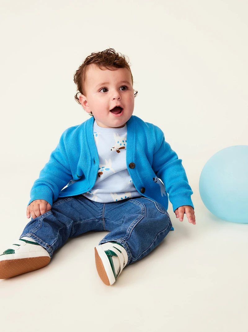 Baggy Barrel-Leg Cargo Jeans for Baby