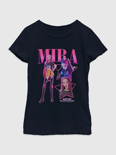 K-Pop Demon Hunters Y2K Mira Graphic T-Shirt for Girls