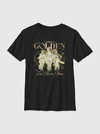 K-Pop Demon Hunters Huntrix Golden Trio Graphic T-Shirt for Kids