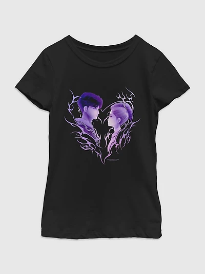 K-Pop Demon Hunters Braille Heart Strings Graphic T-Shirt for Girls