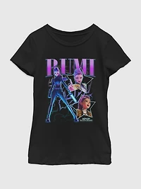 K-Pop Demon Hunters Y2K Rumi Graphic T-Shirt for Girls