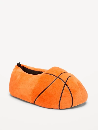 Cozy Basketball Gender-Neutral Slippers for Kids