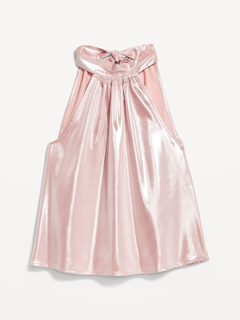 Satin Shine Halter Top