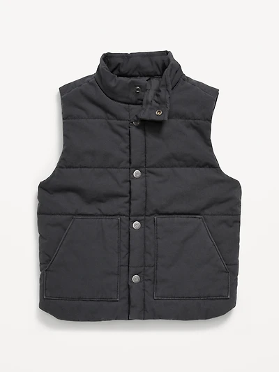 Quilted Western Vest for Boys