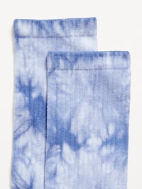 Tie-Dye Crew Socks for Women