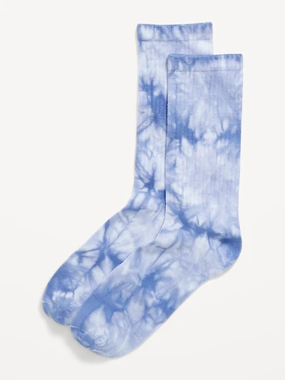 Tie-Dye Crew Socks for Women