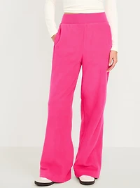 Extra High-Waisted Microfleece Wide-Leg Sweatpants