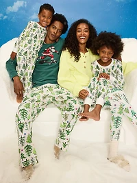 High-Waisted Printed Waffle Pajama Leggings for Women