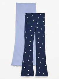 High-Waisted Flare Leggings 2-Pack for Girls