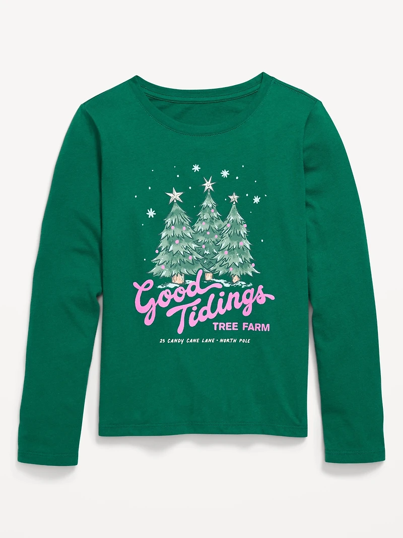 Long-Sleeve Graphic T-Shirt for Girls