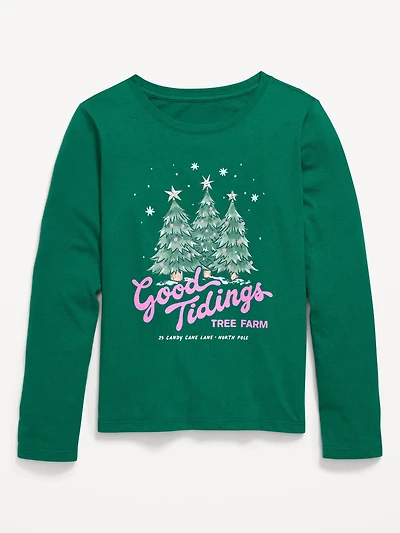Long-Sleeve Graphic T-Shirt for Girls