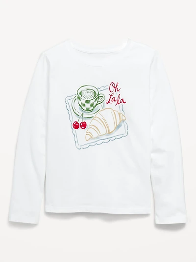 Long-Sleeve Graphic T-Shirt for Girls