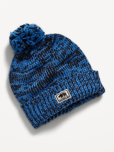 Pom-Pom Marled-Knit Beanie for Boys