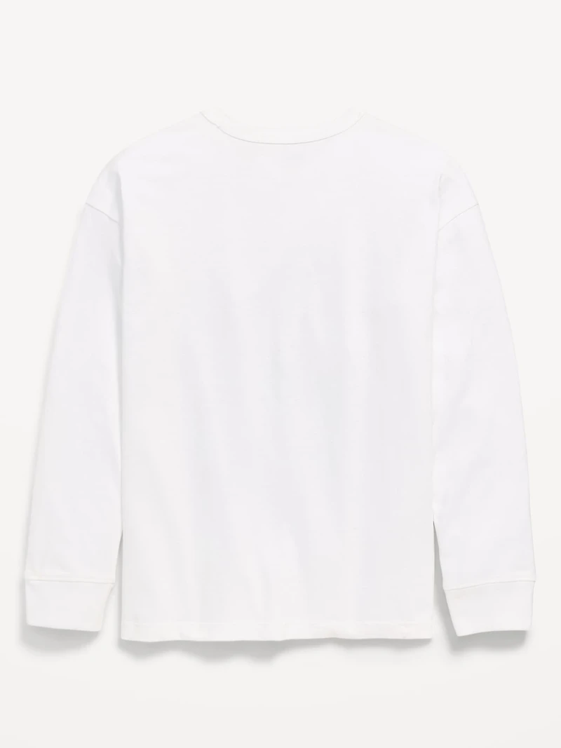 Oversized Long-Sleeve Graphic T-Shirt for Boys