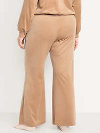 High-Waisted Velour Flare Lounge Pants