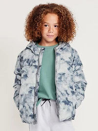 Printed Water-Resistant Puffer Jacket for Boys