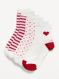 Novelty Quarter Crew Socks 3-Pack for Women