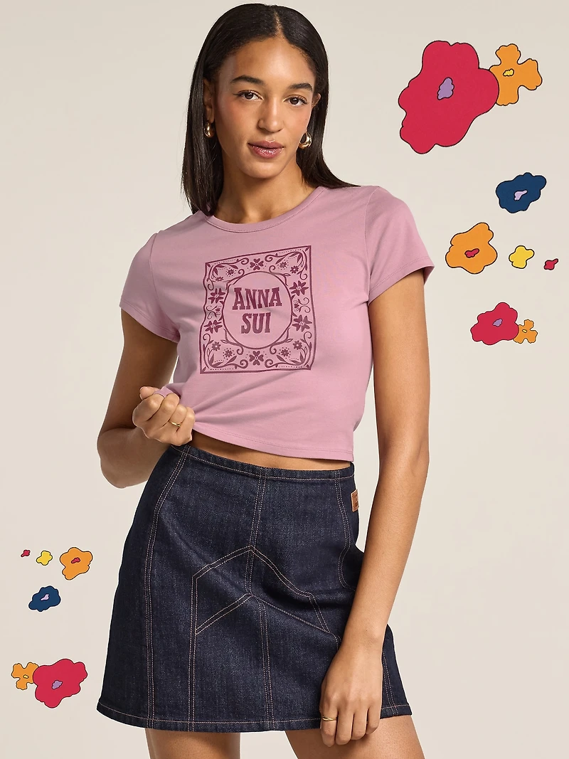 Old Navy x Anna Sui Ringer Tee