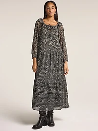Old Navy x Anna Sui Tiered Ruffle Maxi Dress