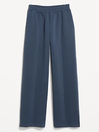 High-Waisted Bounce Fleece Wide-Leg Sweatpants