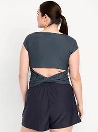 CloudMotion Ballet Twist-Back Top