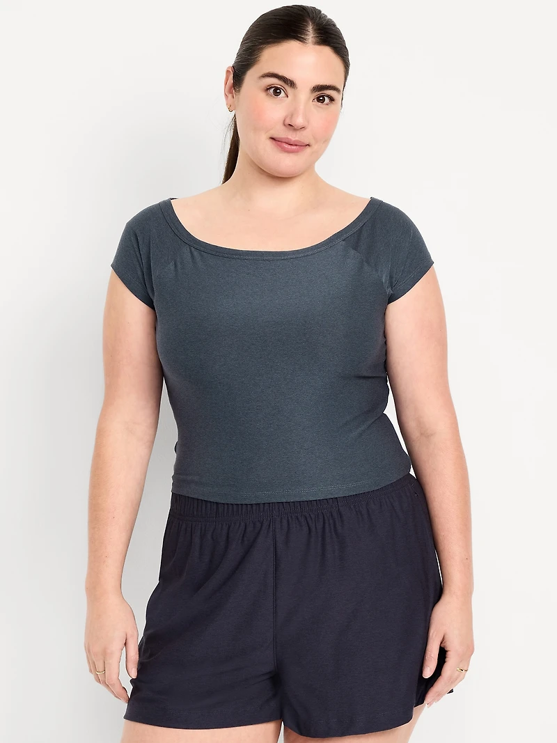CloudMotion Ballet Twist-Back Top