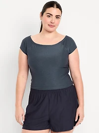 CloudMotion Ballet Twist-Back Top