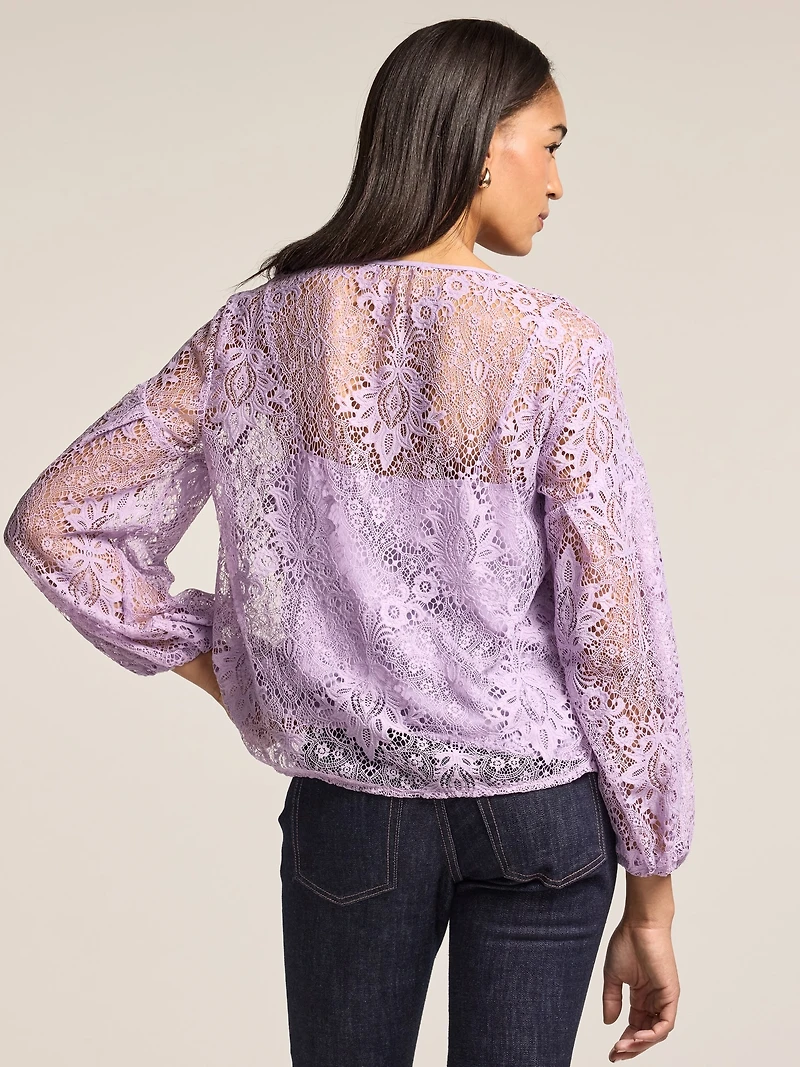 Old Navy x Anna Sui Lace Applique Top