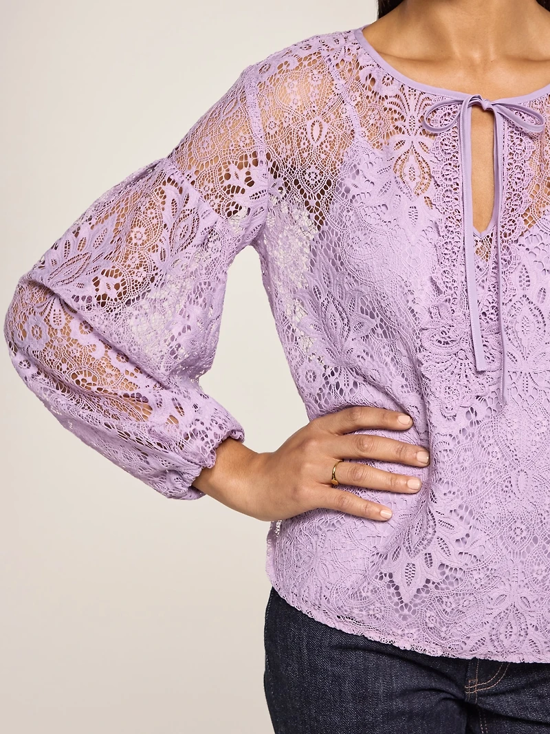 Old Navy x Anna Sui Lace Applique Top