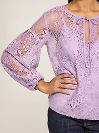 Old Navy x Anna Sui Lace Applique Top