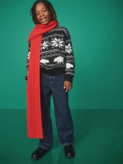 SoSoft Oversized Fair Isle Sweater for Boys