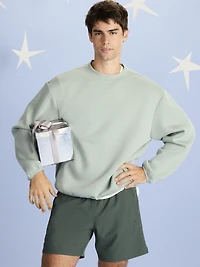 Oversized Bounce Fleece Cinched Sweatshirt