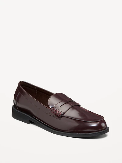 Faux-Leather Loafers for Men