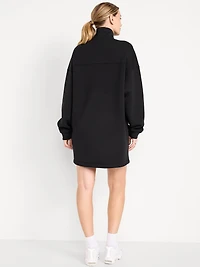 Bounce Fleece Oversized Snap-Front Tunic