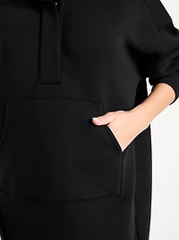 Bounce Fleece Oversized Snap-Front Tunic