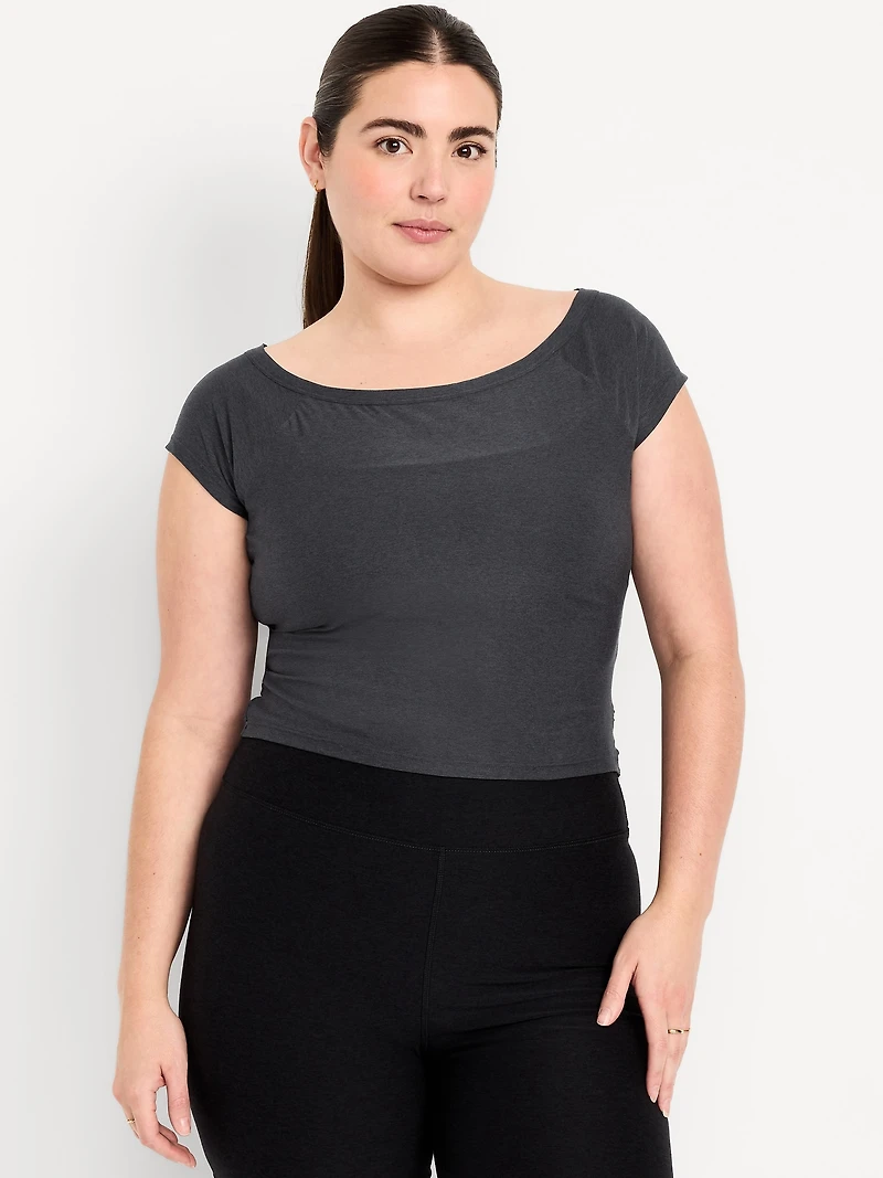 CloudMotion Ballet Twist-Back Top